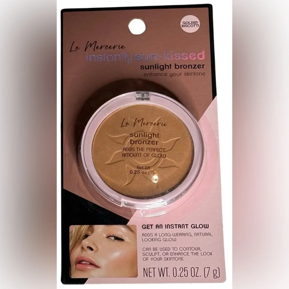 Le Mercerie Set - Vibrant Shimmer Metallic Eyeshadows & Golden Biscotti Bronzer